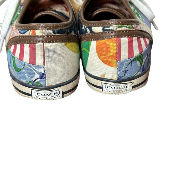 Coach patchwork sneakers Daphney style Size 7M - Picture 4 of 5